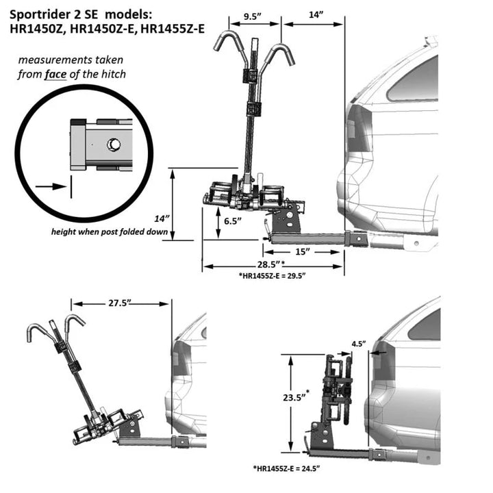 Hollywood Rack Sport Rider for Electric Bikes (1-1/4")