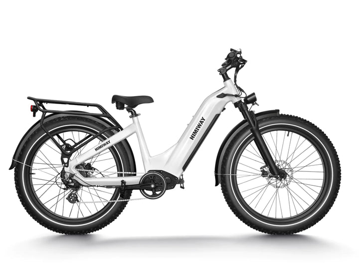 Premium All-terrain Electric Fat Bike Zebra-White